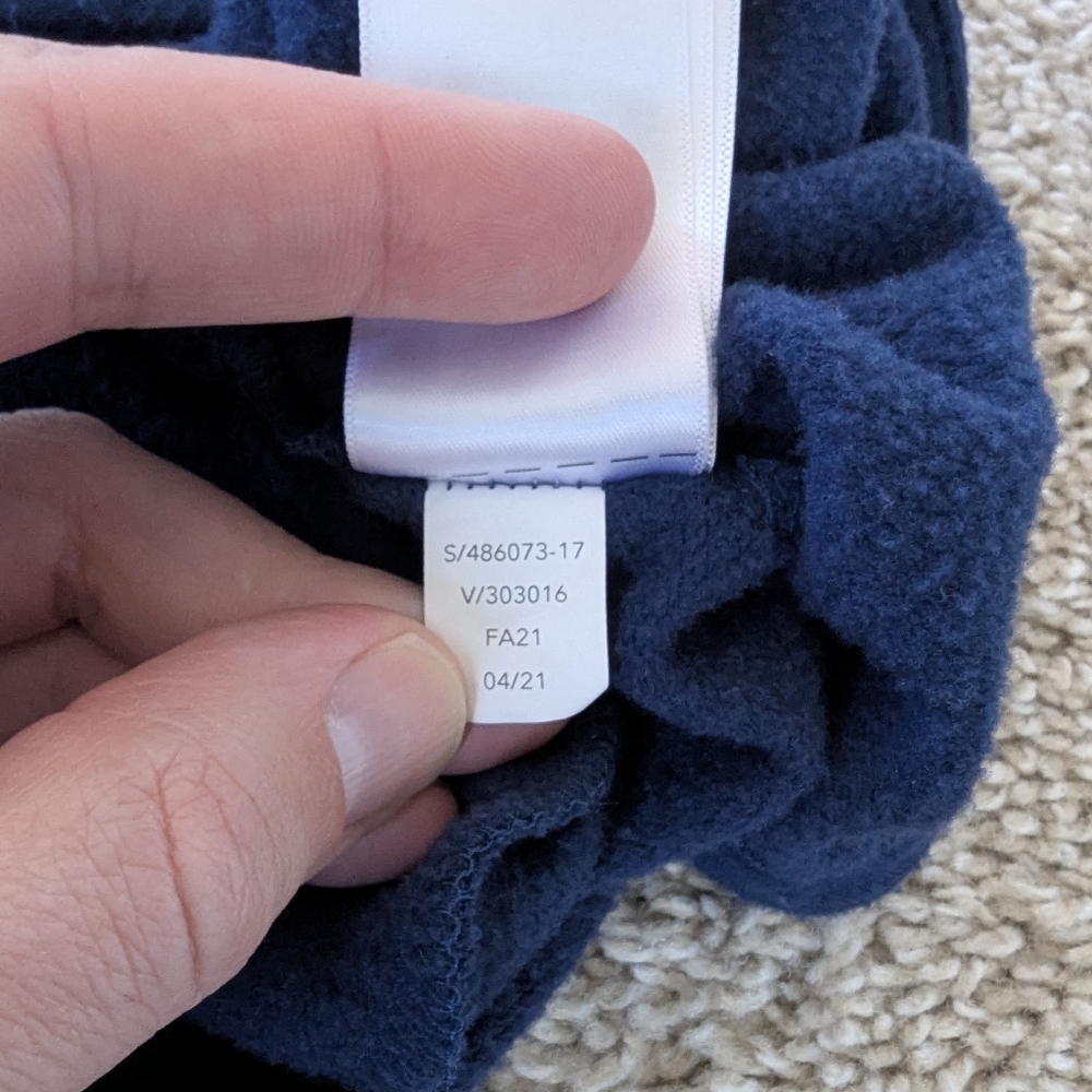 Athleta Purana Wrap Sweatshirt Enchanted Blue Plush Nirvana Soft Cozy - Picture 11 of 11